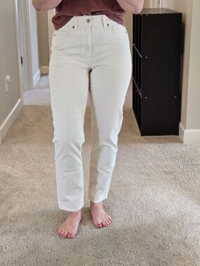 American Eagle Outfitters Cream Stretch Cordoroy Pants